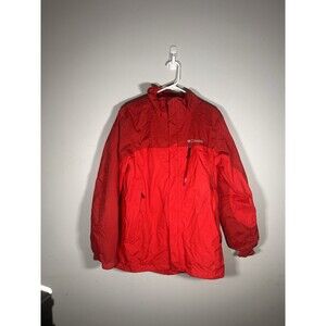 Columbia Men's Whirlibird Lightweight Waterproof Shell Jacket Small Red Element